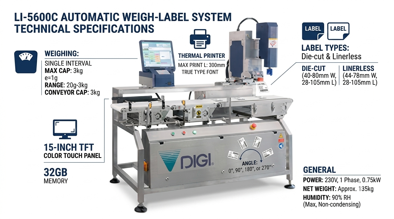AUTOMATIC WEIGH-LABEL SYSTEM (LI-5600C)